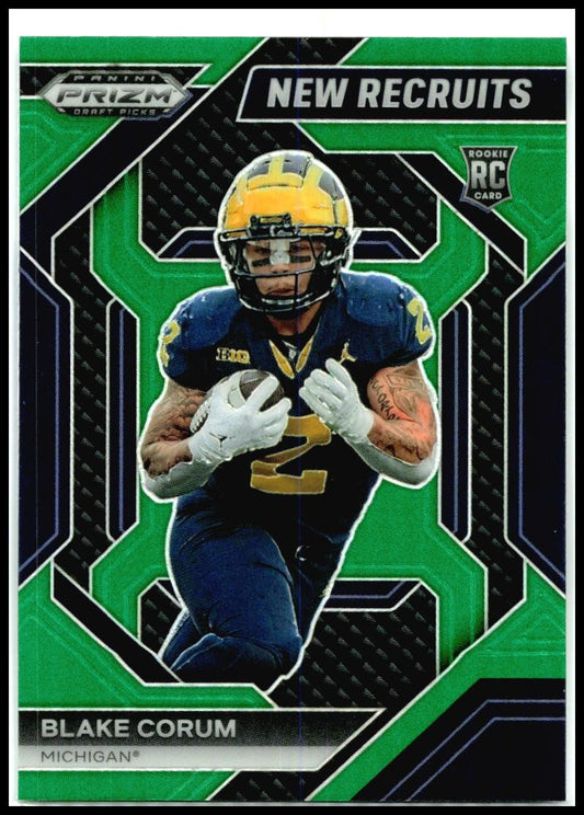 2024 Panini Prizm draft Picks New Recruits Green #NR-BCM Blake Corum Rams