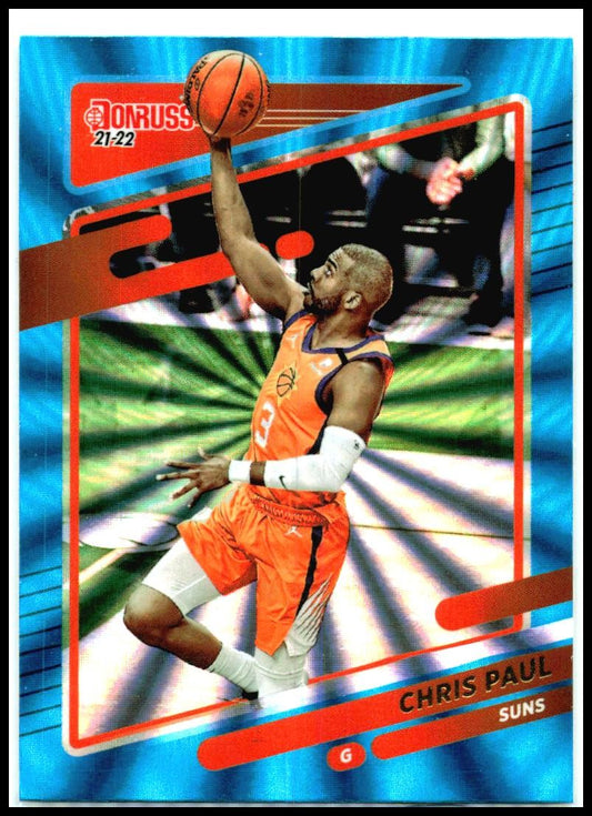 2021-22 Donruss Holo Teal Laser #178 Chris Paul Phoenix Suns