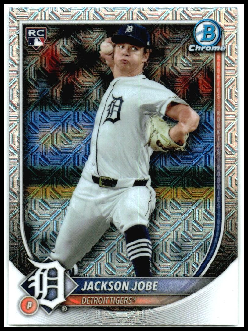 2025 Bowman Chrome Mojo Refractor #50 Jackson Jobe Rookie Detroit Tigers