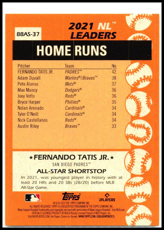 2023 Topps 1988 Topps 35th Anniversary All-Stars #88AS-37 Fernando Tatis Jr.