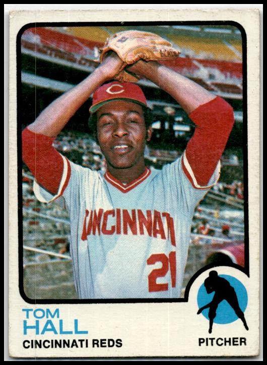 1973 Topps #8 Tom Hall Cincinnati Reds