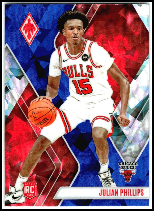2023-24 Panini Phoenix Phoenix Blue Ice #275 Julian Phillips Rookie Bulls