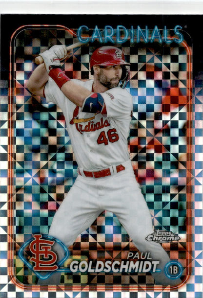 2024 Topps Chrome X-Fractors #90 Paul Goldschmidt St. Louis Cardinals
