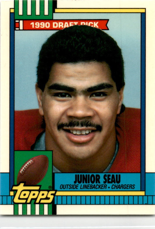 1990 Topps #381 Junior Seau Rookie San Diego Chargers