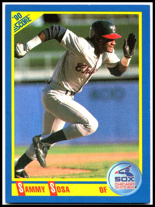 1990 Score #558 Sammy Sosa Rookie Chicago White Sox