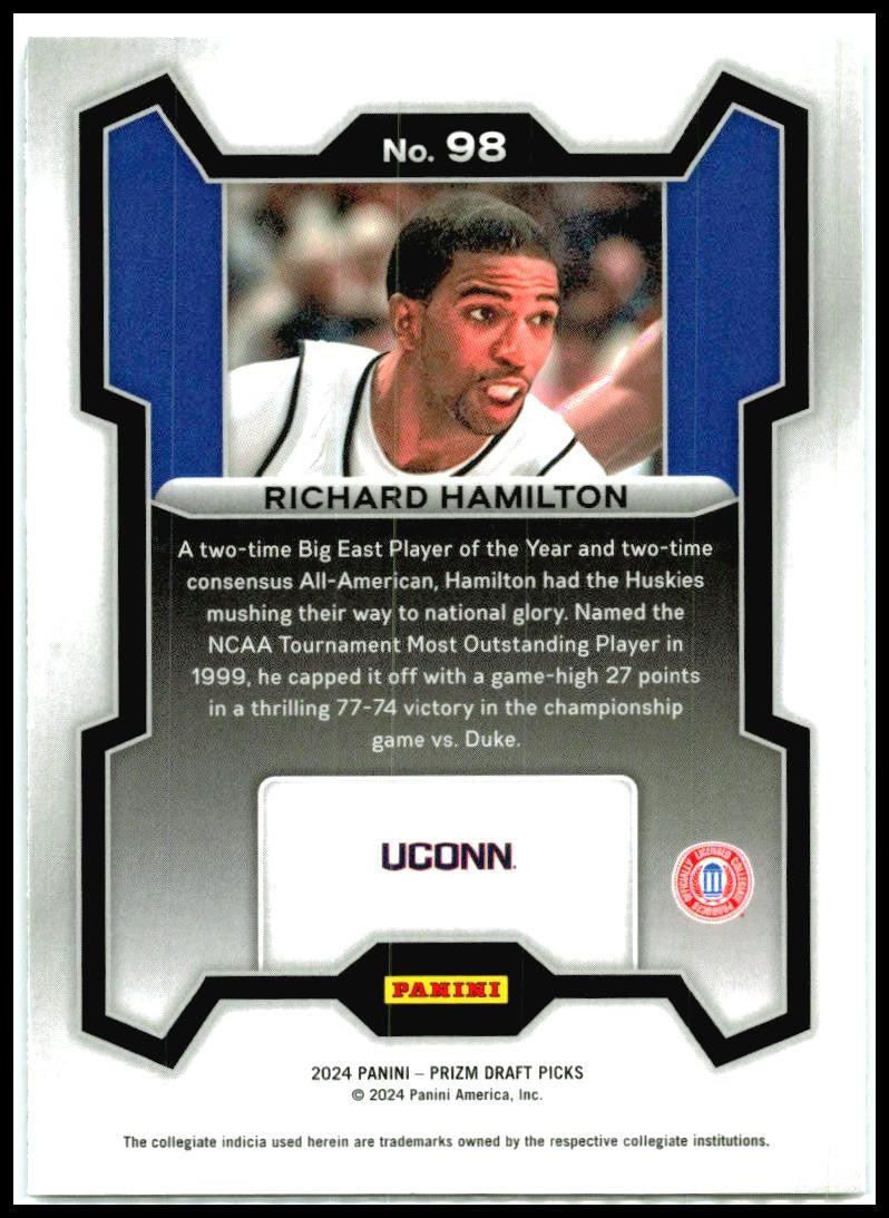 2024 Panini Prizm Draft Picks #98 Richard Hamilton Detroit Pistons