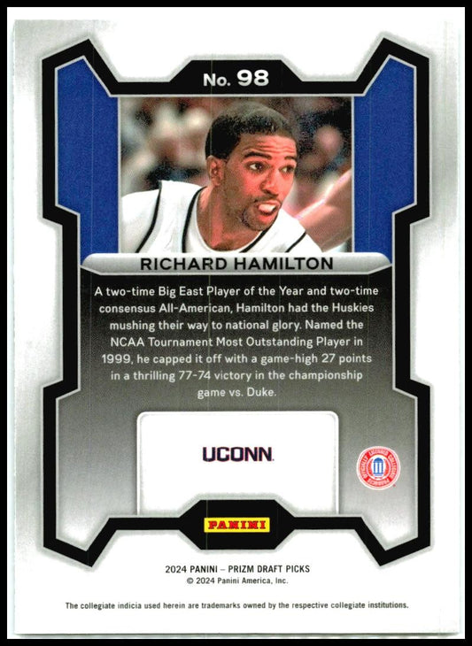 2024 Panini Prizm Draft Picks #98 Richard Hamilton Detroit Pistons
