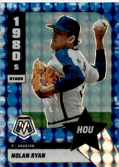 2022 Panini Mosaic Blue Camo Mosaic #290 Nolan Ryan Houston Astros