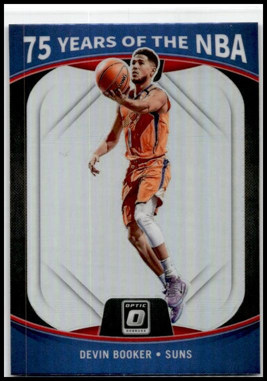 2021-22 Panini Prizm 75 Years of the NBA (Donruss Optic) #29 Devin Booker Suns