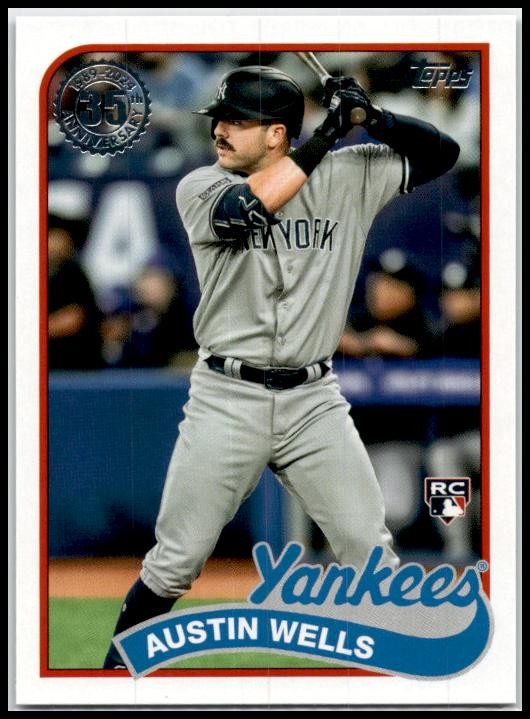 2024 Topps 1989 Topps Baseball 35th Anniversary ( #89B2-36 Austin Wells Yankees