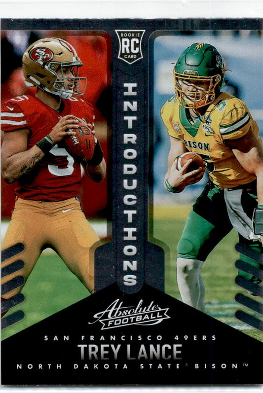 2021 Absolute Introductions #INT-3 Trey Lance  North Dakota State Bison / 49ers