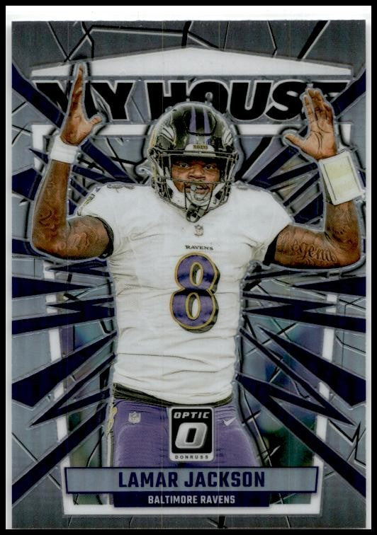 2023 Donruss Optic My House! #17 Lamar Jackson Baltimore Ravens