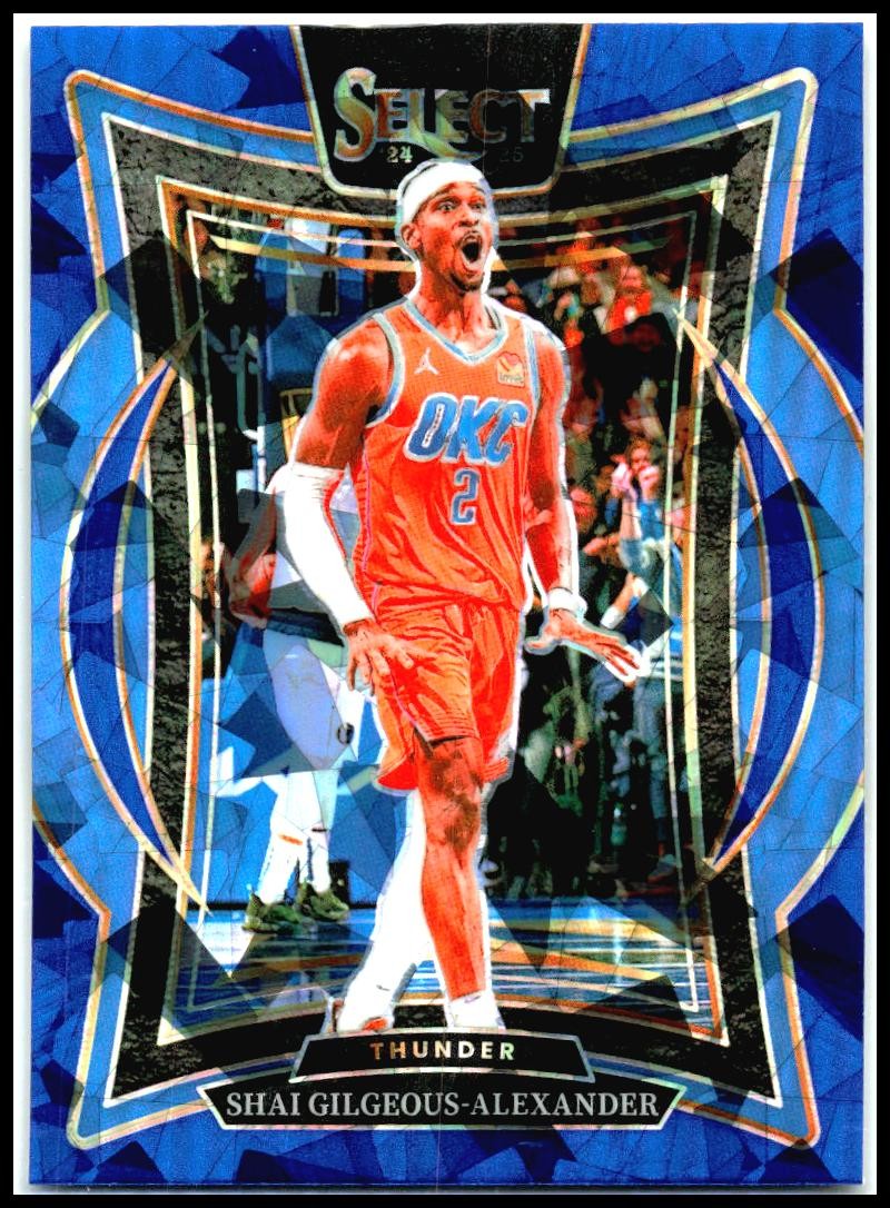 2024-25 Panini Select Blue ice #36 Shai Gilgeous-Alexander Oklahoma City Thunder