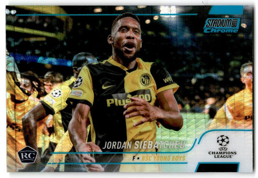 2022 Topps Stadium Club Chrome UCL Jordan Siebatcheu Rookie BSC Young Boys #70