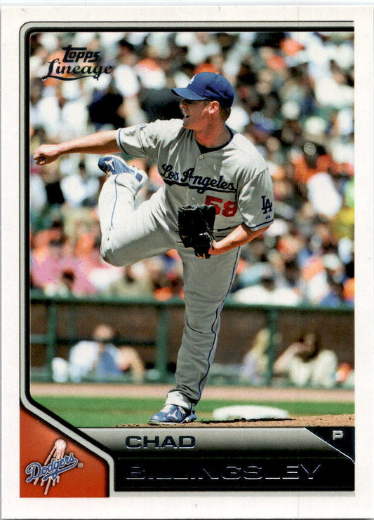 2011 Topps Lineage #107 Chad Billingsley Los Angeles Dodgers