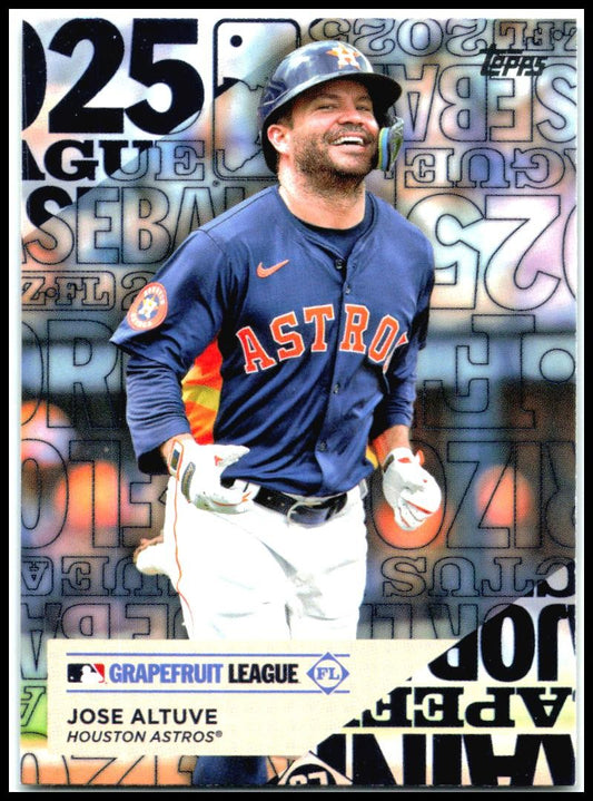 2025 Topps Training Grounds #TG-9 Jose Altuve Houston Astros