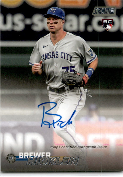 2023 Stadium Club #SCBA-BHN Brewer Hicklen Auto Kansas City Royals