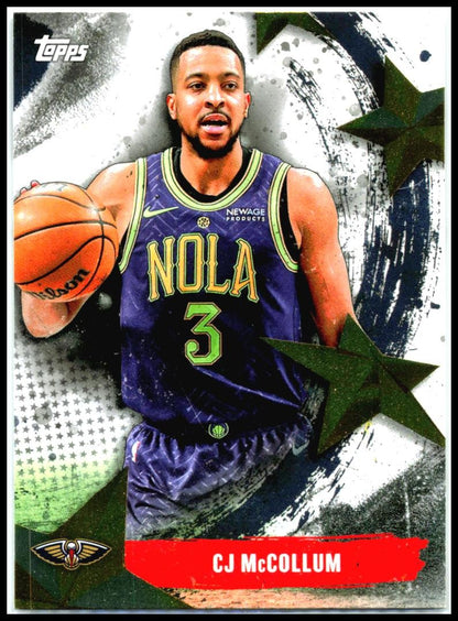 2025-26 Topps Stars of the NBA #SA-30 CJ McCollum New Orleans Pelicans