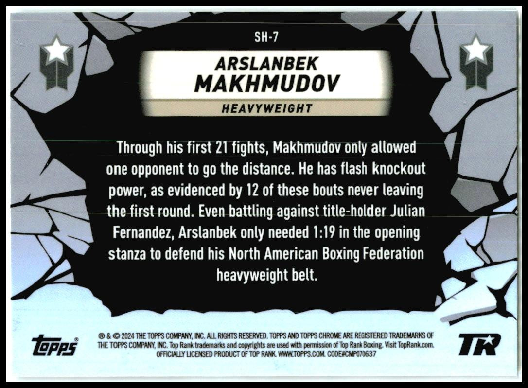 2024 Topps Chrome Boxing Smash Hits #SH-7 Arslanbek Makmudov