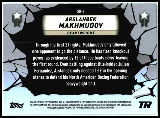 2024 Topps Chrome Boxing Smash Hits #SH-7 Arslanbek Makmudov