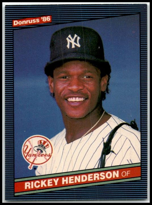 1986 Donruss #51 Rickey Henderson New York Yankees