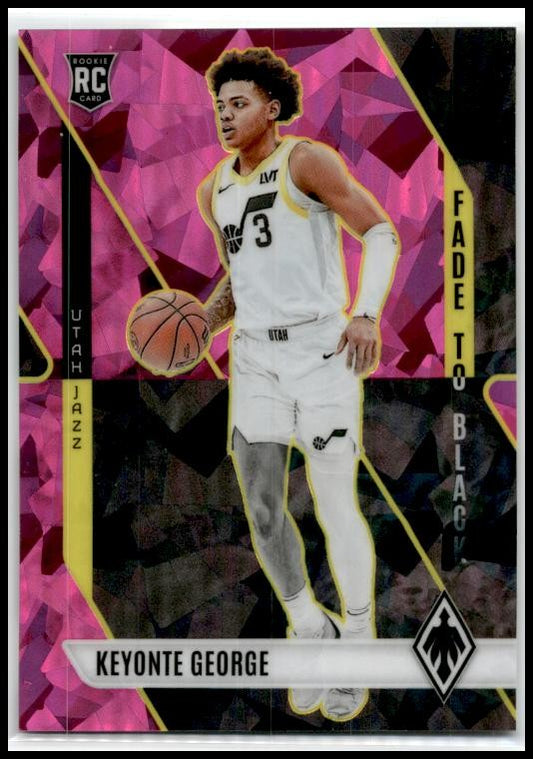 2023-24 Phoenix Fade To Black Phoenix Pink Ice #17 Keyonte George Rookie Jazz