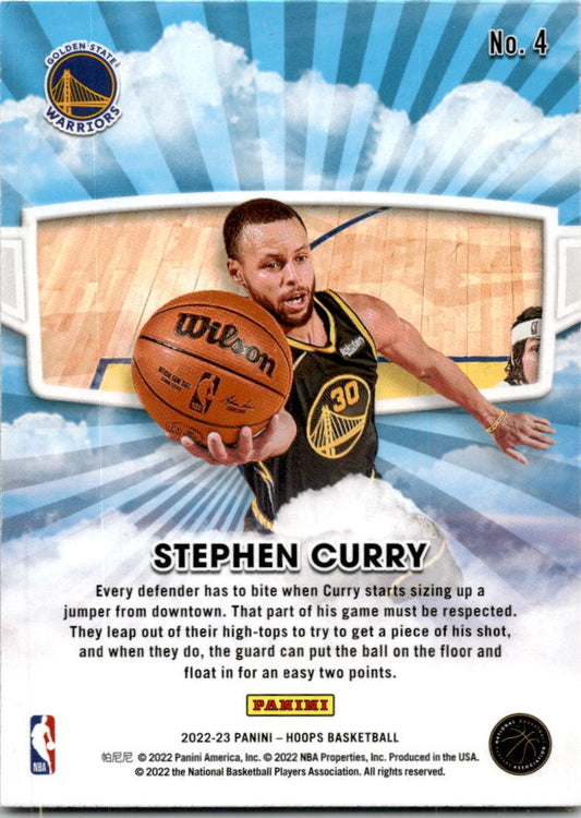 2022-23 Hoops Skyview #4 Stephen Curry Golden State Warriors
