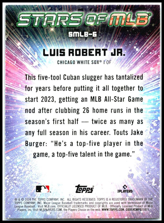 2024 Topps Stars of MLB #SMLB-6 Luis Robert Jr. Chicago White Sox