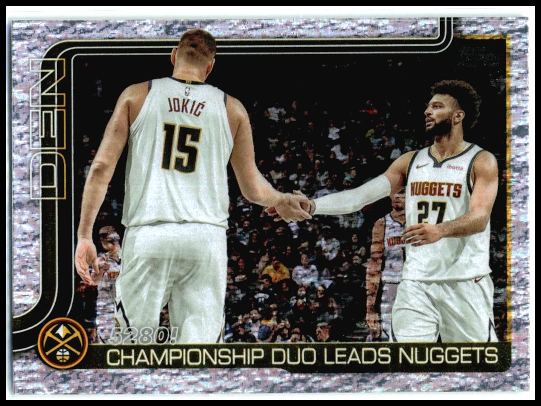 2025-26 Topps Sandglitter #286 5280!: Championship Duo Leads Nuggets Denver
