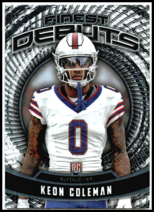 2024 Finest Debuts #D-9 Keon Coleman Buffalo Bills