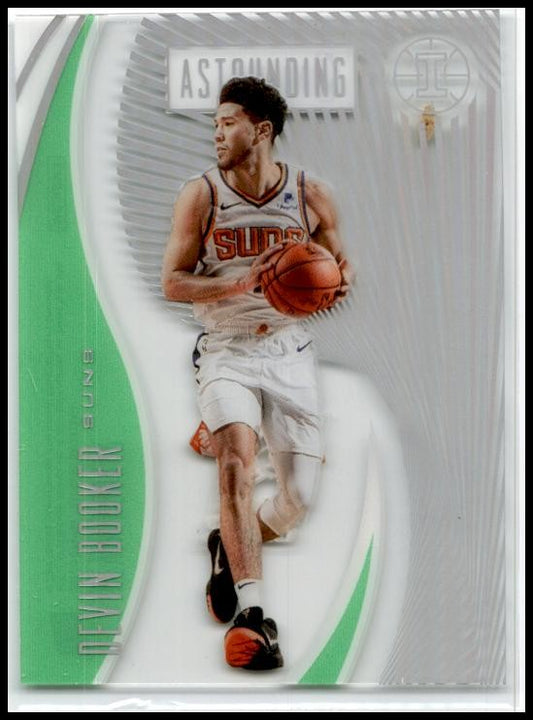 2019-20 Panini Illusions Astounding Emerald #14 Devin Booker Phoenix Suns