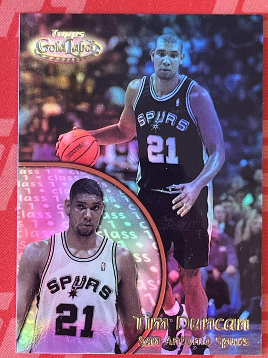 2000-01 Topps Gold Label #10 Tim Duncan San Antonio Spurs