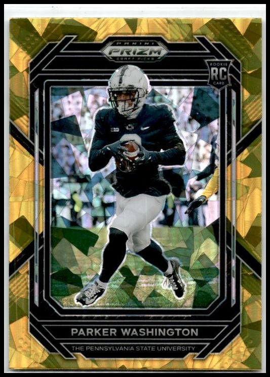 2023 Panini Prizm Draft Picks Prizms Gold Ice #152 Parker Washington Jags