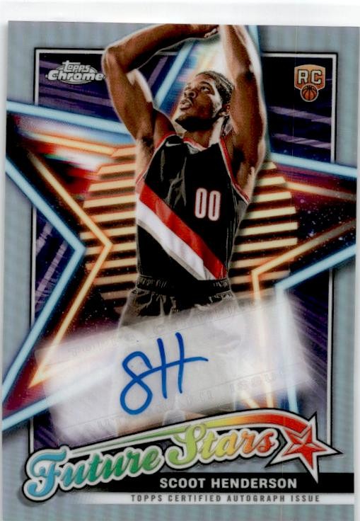 2023-24 Topps Chrome Future Stars #FSA-SH Scoot Henderson Auto