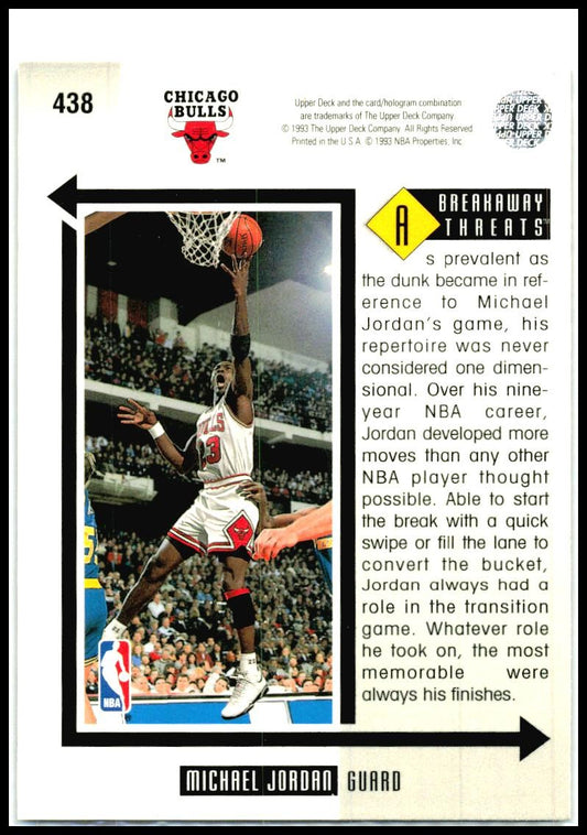 1993-94 Upper Deck #438 Michael Jordan Chicago Bulls
