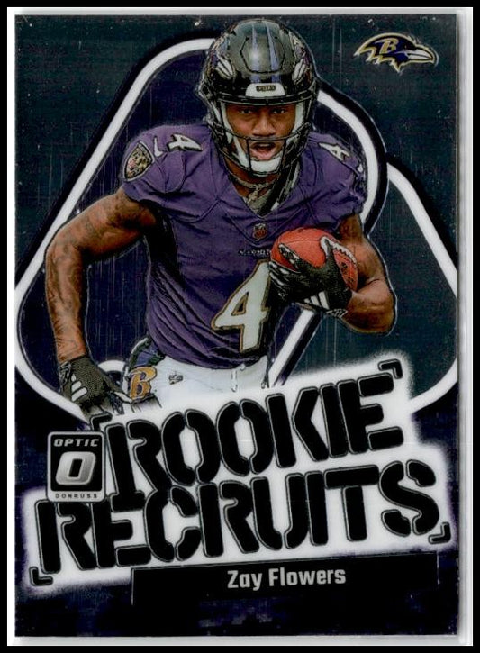 2023 Donruss Optic Rookie Recruits #20 Zay Flowers Baltimore Ravens