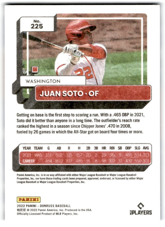 2022 Donruss Independence Day Juan Soto Washington Nationals #225
