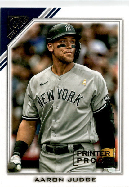 2022 Topps Gallery Printer Proof #43 Aaron Judge New York Yankees