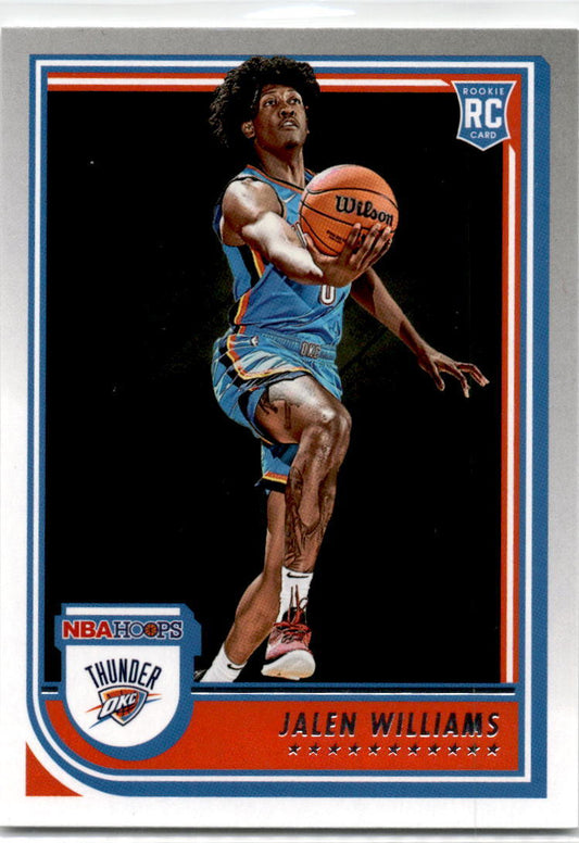 2022-23 Hoops #242 Jalen Williams Rookie Rookie Oklahoma City Thunder