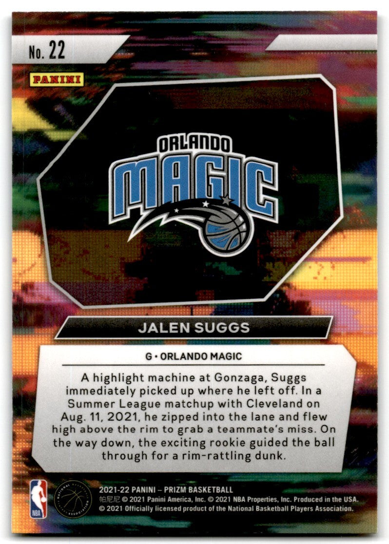 2021-22 Panini Prizm Instant Impact Jalen Suggs Orlando Magic #22