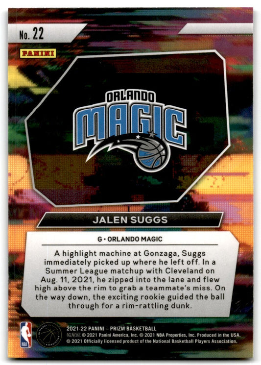 2021-22 Panini Prizm Instant Impact Jalen Suggs Orlando Magic #22