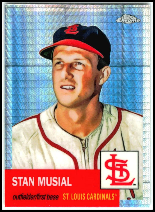 2022 Topps Chrome Platinum Anniversary Prism Refractor #9 Stan Musial St. Louis