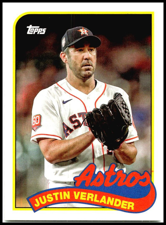 2023 Topps Archives 1989 Topps Doubleheaders #89DH-16 Scherzer / Verlander