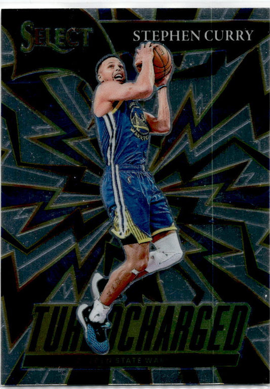2021-22 Panini Select Turbo Charged #3 Stephen Curry Golden State Warriors