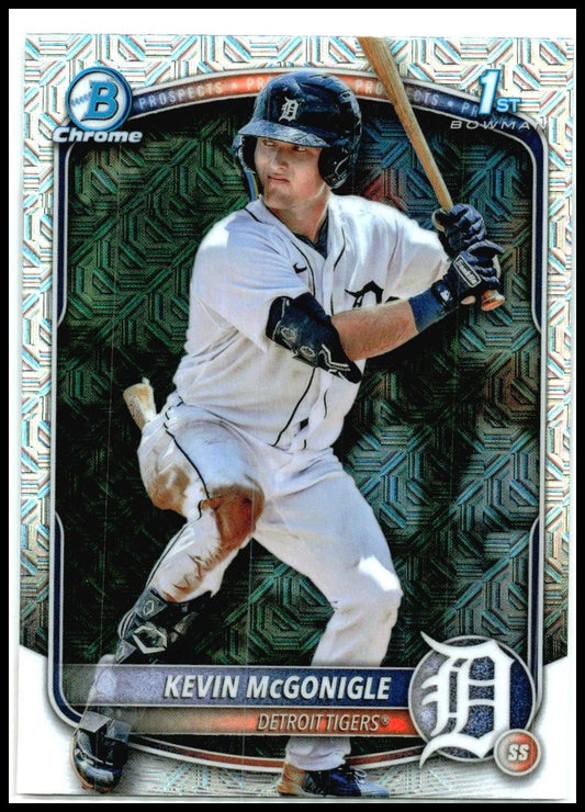 2025 Bowman Chrome Prospects Mojo Refractor #BCP-79 Kevin McGonigle Tigers