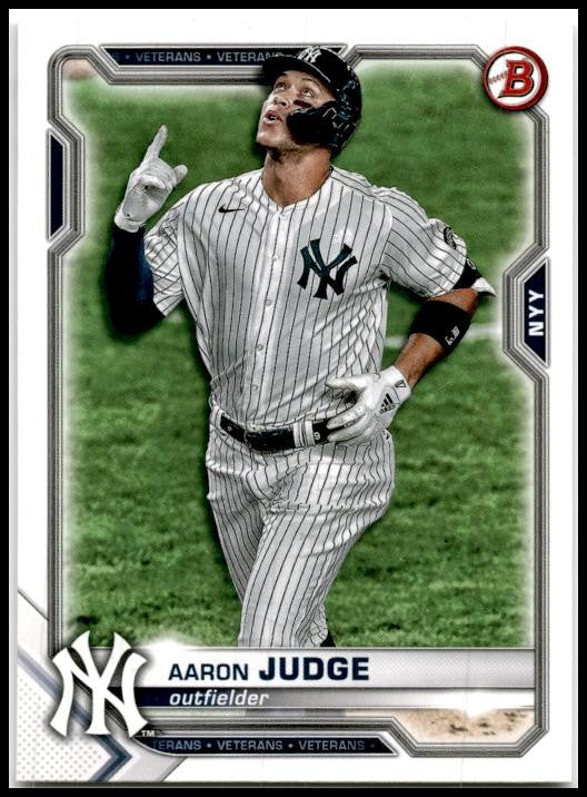 2021 Bowman #74 Aaron Judge New York Yankees