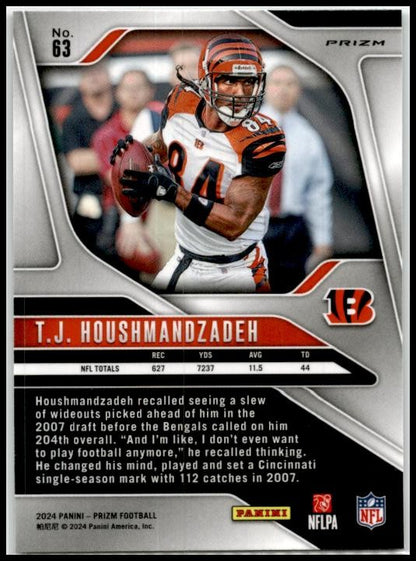 2024 Panini Prizm Green #63 T.J. Houshmandzadeh Cincinnati Bengals
