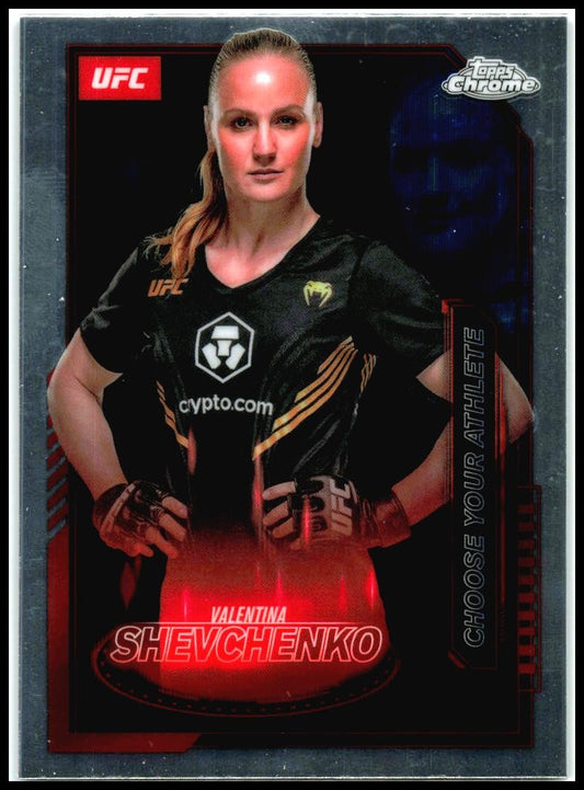 2025 Topps Chrome UFC Mission Control #MCL-20 Valentina Shevchenko