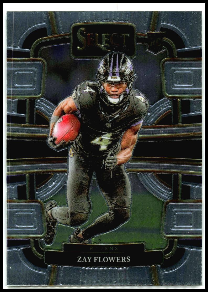 2023 Panini Select #8 Zay Flowers Rookie Baltimore Ravens