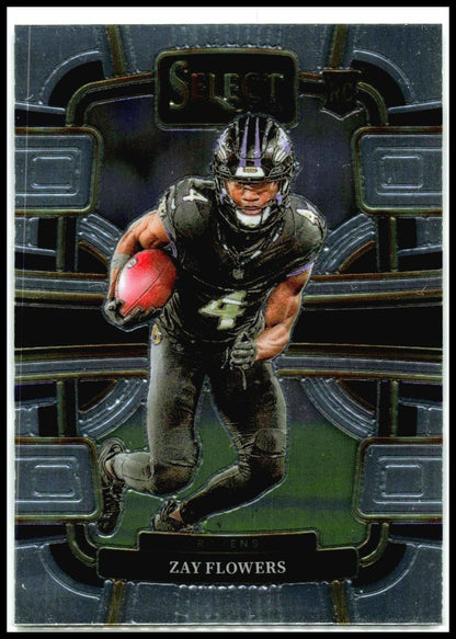 2023 Panini Select #8 Zay Flowers Rookie Baltimore Ravens